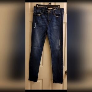 Eunina Skinny Distressed Low Rise Blue Jeans Size 13 Excellent Condition!